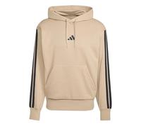 adidas Uomo Essential Three Stripes Fleece Hoodie, Warm Sandstone/Black, L