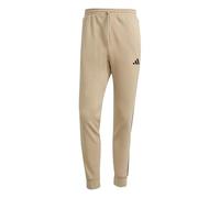 adidas Uomo Essential Three Stripes Fleece Pant, Warm Sandstone/Black, S