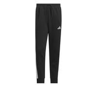 adidas Uomo Essential Three Stripes Fleece Pants, Black/White, XL