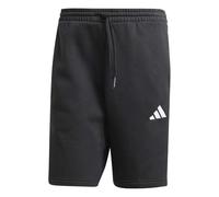 adidas Uomo Essential Three Stripes Fleece Short, Black/White, XL