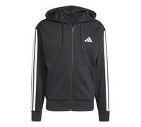 Felpa con cappuccio adidas Essentials 3-Stripes Fleece Noir M