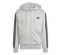 Adidas Felpa Essentials 3 Stripes Uomini Grigio Taglia L