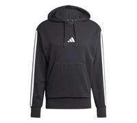 Felpa con cappuccio adidas Essentials French Terry 3S nero puro bianco - M