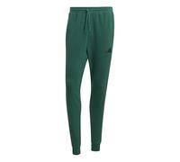 adidas Uomo Essential Three Stripes French Terry Pant, Collegiate Green/Black, S