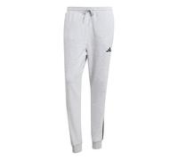 Adidas Uomo Essential Three Stripes French Terry Pant, Light Grey Heather/Black, L
