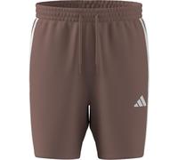 adidas Uomo Essential Three Stripes French Terry Short, Warm Clay/White, L