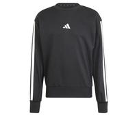 adidas Homme Essential Three Stripes French Terry Sweatshirt, Black/White, XXL