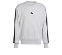 Felpa adidas Essentials French Terry 3S grigio nero puro - S