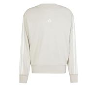 adidas Uomo Essential Three Stripes French Terry Sweatshirt, Wonder Alumina/White, M