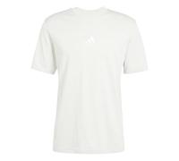 adidas Uomo Essential Three Stripes Single Jersey Tee, Wonder Alumina/White, XL