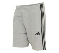 adidas Uomo Essentials 3-Stripes French Terry Shorts, Medium Grey Heather/White, S