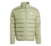 adidas Uomo Essentials 3-Stripes Light Down Jacket, TENT GREEN F16, XS