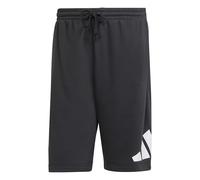 Adidas Pantaloni corti Essentials Big Logo French Terry Nero/Bianco Uomo Taglia L