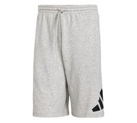 adidas Uomo Essentials Big Logo French Terry Short, Medium Grey Heather/Black, XS