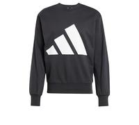 adidas Uomo Essentials Big Logo French Terry Sweatshirt, Black/White, XXL