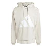 adidas Uomo Essentials Big Logo Single Jersey Hoodie, Wonder Alumina/White, L
