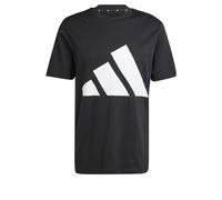 adidas Uomo Essentials Big Logo Single Jersey Tee, Black/White, M