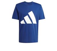 adidas Uomo Essentials Big Logo Single Jersey Tee, Dark Blue/White, S