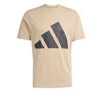 adidas Uomo Essentials Big Logo Single Jersey Tee, Warm Sandstone/Black, L