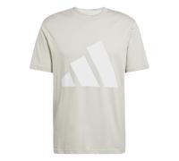 adidas Uomo Essentials Big Logo Single Jersey Tee, Wonder Alumina/White, XXL