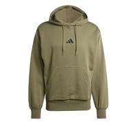 adidas Uomo Essentials FEELCOZY Fleece Hoodie, Olive Strata/Black, S