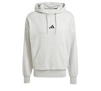 adidas Uomo Essentials Feelcozy Fleece Hoodie Sweatshirt, Medium Grey Heather/Black, XXL