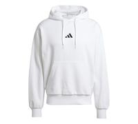 adidas Uomo Essentials FEELCOZY Fleece Hoodie, White/Black, L