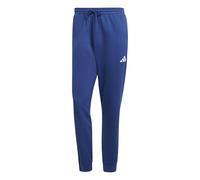 adidas Uomo Essentials FEELCOZY Fleece Pant, Dark Blue/White, L