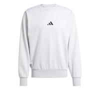 adidas Uomo Essentials FEELCOZY Fleece Sweatshirt, Light Grey Heather/Black, M