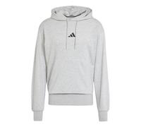 adidas Uomo Essentials FEELCOZY French Terry Hoodie, Medium Grey Heather/Black, M