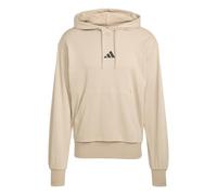 adidas Uomo Essentials FEELCOZY French Terry Hoodie, Warm Sandstone/Black, S