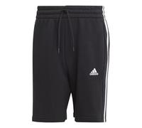 adidas Uomo Essentials Fleece 3-Stripes Shorts, Black, M