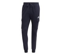 adidas Uomo Essentials Fleece Regular Tapered Cargo Pants, Grey / White, S