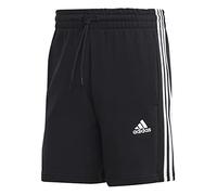 adidas Uomo Essentials French Terry 3-Stripes Shorts, Black, 4XL