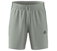 adidas Uomo Essentials French Terry 3-Stripes Shorts, linen green, XXS