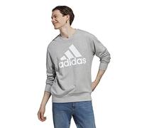 adidas Uomo Essentials French Terry Big Logo Sweatshirt, Medium Grey Heather, M