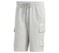 adidas Uomo Essentials French Terry Cargo Shorts, Medium Grey Heather, S