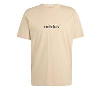 T-shirt tempo libero UOMO Adidas Beige Linear Single Jersey Cotone