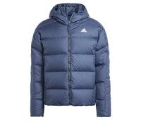 adidas Uomo Essentials Midweight Down Hooded Stripes Jacket, Legend Ink, L