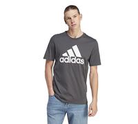 adidas Uomo Essentials Single Jersey Big Logo Tee, DGH Solid Grey, L
