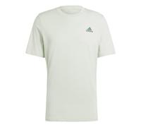 adidas Uomo Essentials Single Jersey Embroidered Small Logo Tee, linen green, M