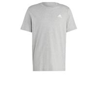 adidas Uomo Essentials Single Jersey Embroidered Small Logo Tee, Medium Grey Heather, S