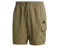 Adidas Pantaloncini Essentials Chelsea Cargo con logo piccolo Olive Strata/Nero XXL