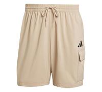 adidas Uomo Essentials Small Logo Cargo Chelsea Short, Warm Sandstone/Black, S