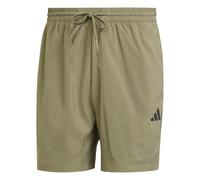 adidas Uomo Essentials Small Logo Chelsea Shorts, Olive Strata/Black, XL