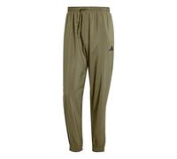 adidas Uomo Essentials Small Logo Stanford Elasticated Pants, Olive Strata/Black, S