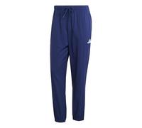 adidas Uomo Essentials Small Logo Stanford Pant Elasticated, Dark Blue/White, M