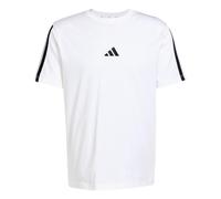 Adidas Maglietta Essentials 3-Stripes Single Jersey – manica corta, bianco/nero, L