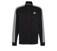 adidas Uomo Essentials Warm-Up 3-Stripes Track Jacket, Black / White, XS