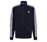 Felpa adidas Primegreen Essentials Warm-Up 3S Full Zip blu marino bianco - M